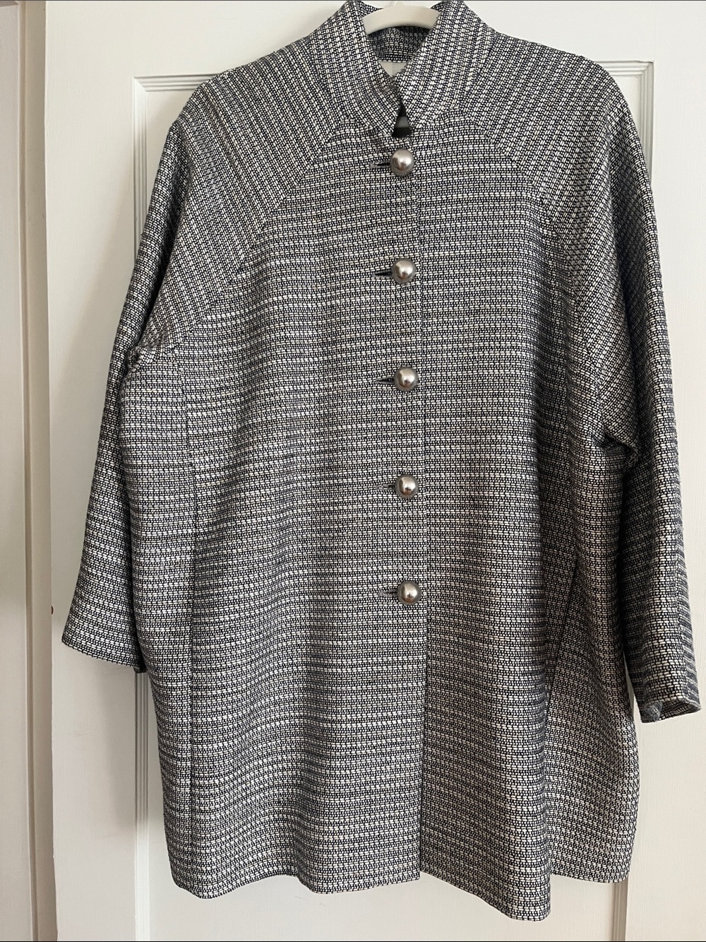 Paul & Joe metallic tweed coat French size 42
